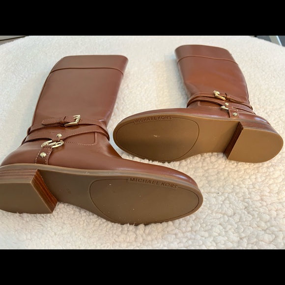 New Michael Kors Brown Preston Tall Riding Boots NEW 6M - Picture 4 of 13